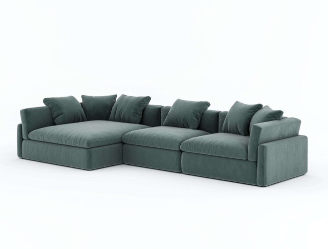 19th Sofa - White Background - Perspective-1